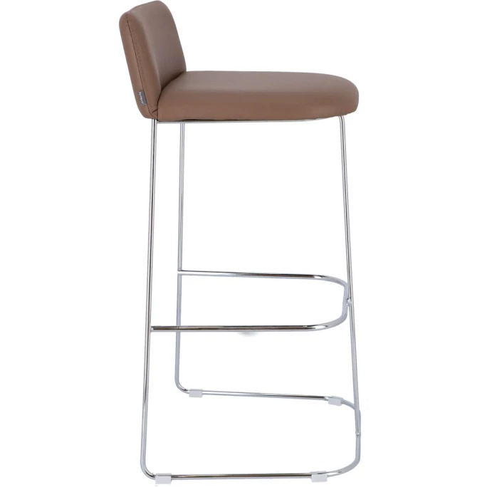 Jan Kurtz RAGNO Barhocker - 88x39x43 Cm - Chrom/taupe – Bild 4