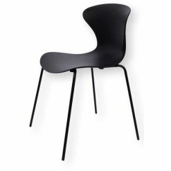 Jan Kurtz RIVA Stuhl - 80x47x50 Cm - Schwarz/schwarz