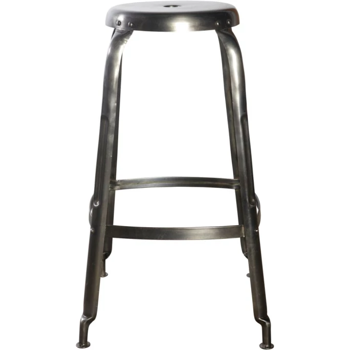 House Doctor Define Barhocker - Ø 45 Cm - Höhe 75 Cm - Gunmetal-grau