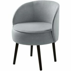 Fink Living ELLIS Polsterstuhl In Leinenoptik - B 59 Cm - H 71 Cm - T 57 Cm - Mint