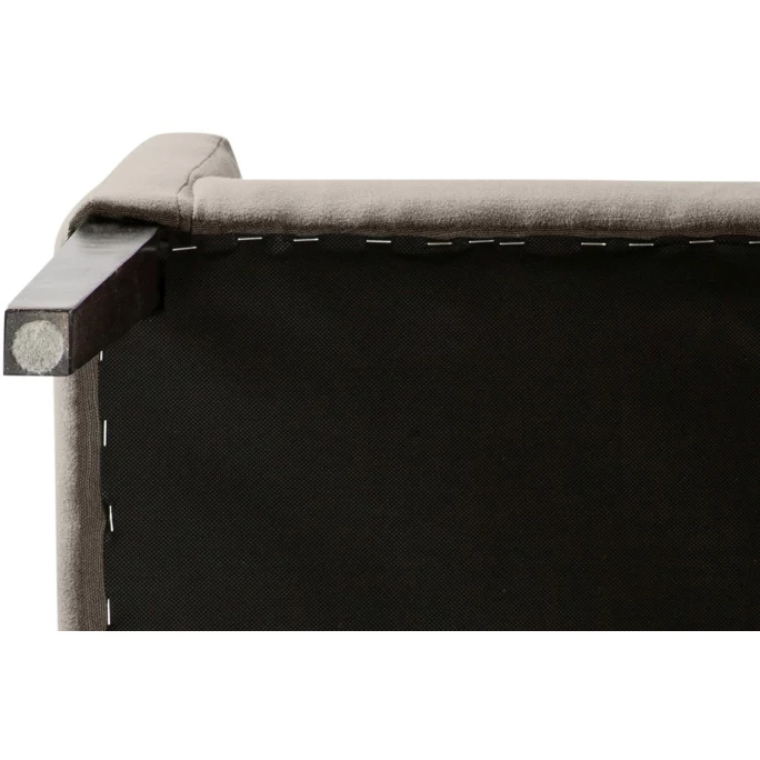 Fink Living DAVID Polsterstuhl In Leinenoptik Mit Armlehnen - B 60 Cm - H 95 Cm - T 63 Cm - Taupe – Bild 2