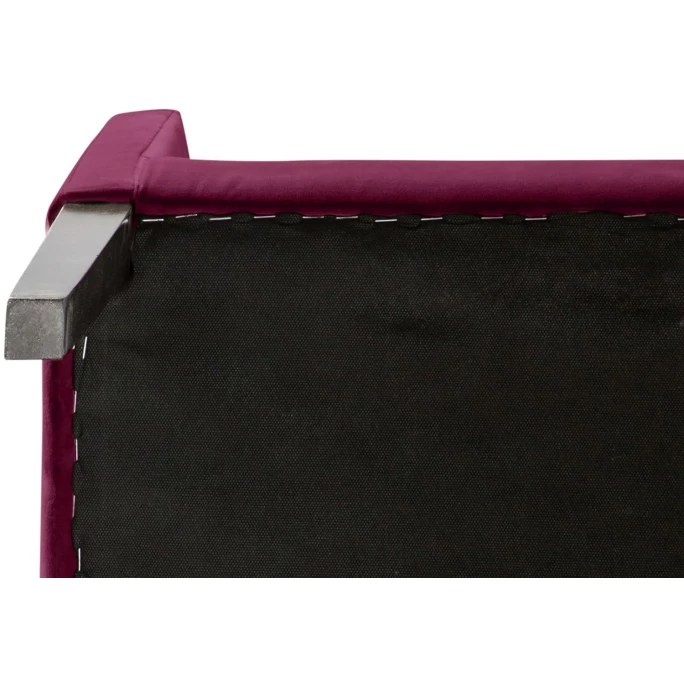 Fink Living DAVID Velvet Polsterstuhl Mit Armlehnen - B 60 Cm - H 95 Cm - T 63 Cm - Dunkelrot – Bild 2