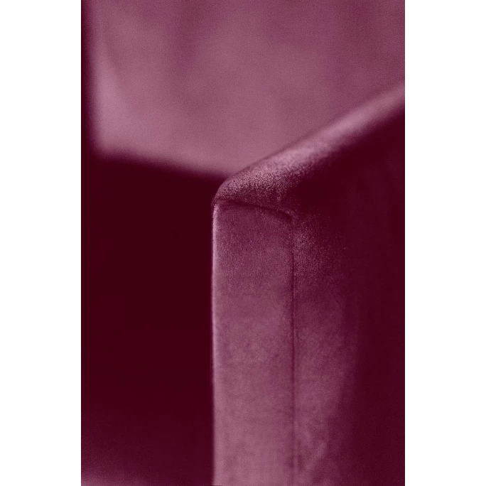 Fink Living DAVID Velvet Polsterstuhl Mit Armlehnen - B 60 Cm - H 95 Cm - T 63 Cm - Dunkelrot – Bild 3