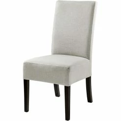 Fink Living MIRCO Stuhl In Leinenoptik - B 46 Cm - H 98 Cm - T 61 Cm - Creme