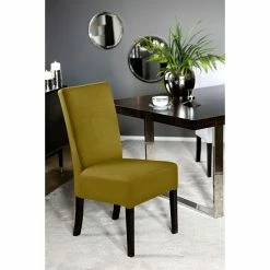 Fink Living MIRCO Velvet Stuhl - B 46 Cm - H 98 Cm - T 61 Cm - Senf