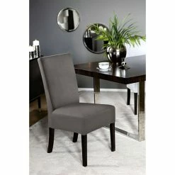 Fink Living MIRCO Velvet Stuhl - B 46 Cm - H 98 Cm - T 61 Cm - Stone