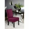 Fink Living MIRCO Velvet Stuhl - B 46 Cm - H 98 Cm - T 61 Cm - Dunkel Rot