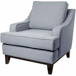 Fink Living STUART Sessel In Leinenoptik - B 84 Cm - H 94 Cm - T 100 Cm - Mint