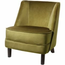 Fink Living DAVE Velvet Sessel - B 67 Cm - H 81 Cm - T 63 Cm - Senf