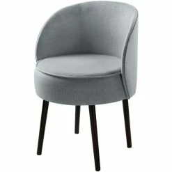 Fink Living JAMIE Polsterstuhl In Leinenoptik - B 59 Cm - H 75 Cm - T 57 Cm - Mint