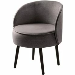 Fink Living ELLIS Melange Polsterstuhl - B 59 Cm - H 71 Cm - T 57 Cm - Braun