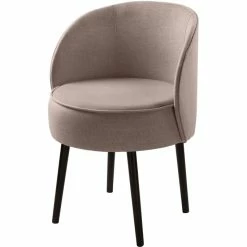 Fink Living JAMIE Melange Polsterstuhl - B 59 Cm - H 75 Cm - T 57 Cm - Rose