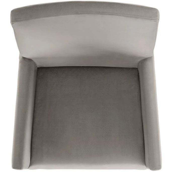 Fink Living DAVID Magic Velvet Polsterstuhl Mit Armlehnen - B 60 Cm - H 95 Cm - T 63 Cm - Zink – Bild 4