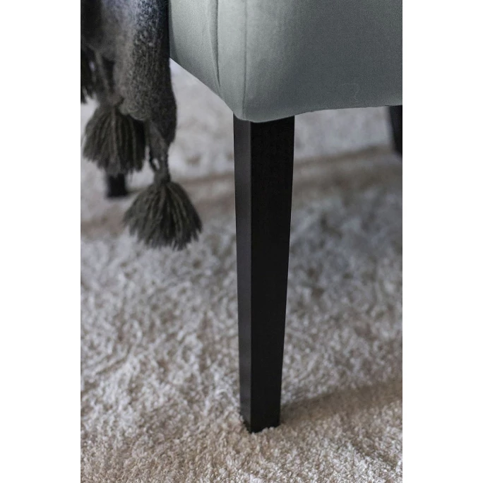 Fink Living DAVID Magic Velvet Polsterstuhl Mit Armlehnen - B 60 Cm - H 95 Cm - T 63 Cm - Dunkelgrau – Bild 8