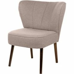 Fink Living BRADY Melange Polsterstuhl - B 67 Cm - H 76 Cm - T 67 Cm - Rose