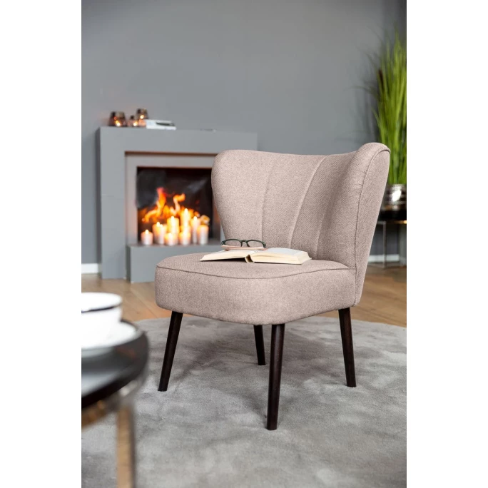 Fink Living BRADY Melange Polsterstuhl - B 67 Cm - H 76 Cm - T 67 Cm - Rose – Bild 6