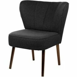 Fink Living BRADY Melange Polsterstuhl - B 67 Cm - H 76 Cm - T 67 Cm - Dunkelgrau