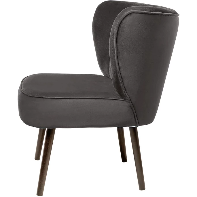 Fink Living BRADY Velvet Polsterstuhl - B 67 Cm - H 76 Cm - T 67 Cm - Stone – Bild 2