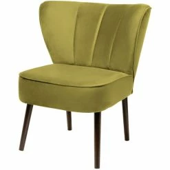 Fink Living BRADY Velvet Polsterstuhl - B 67 Cm - H 76 Cm - T 67 Cm - Senf