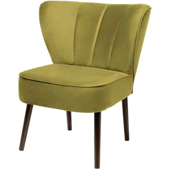 Fink Living BRADY Velvet Polsterstuhl - B 67 Cm - H 76 Cm - T 67 Cm - Senf