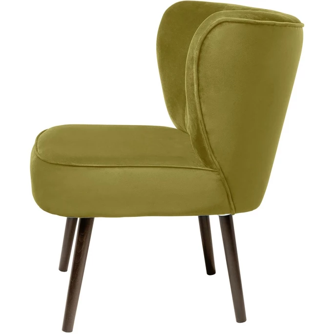 Fink Living BRADY Velvet Polsterstuhl - B 67 Cm - H 76 Cm - T 67 Cm - Senf – Bild 2