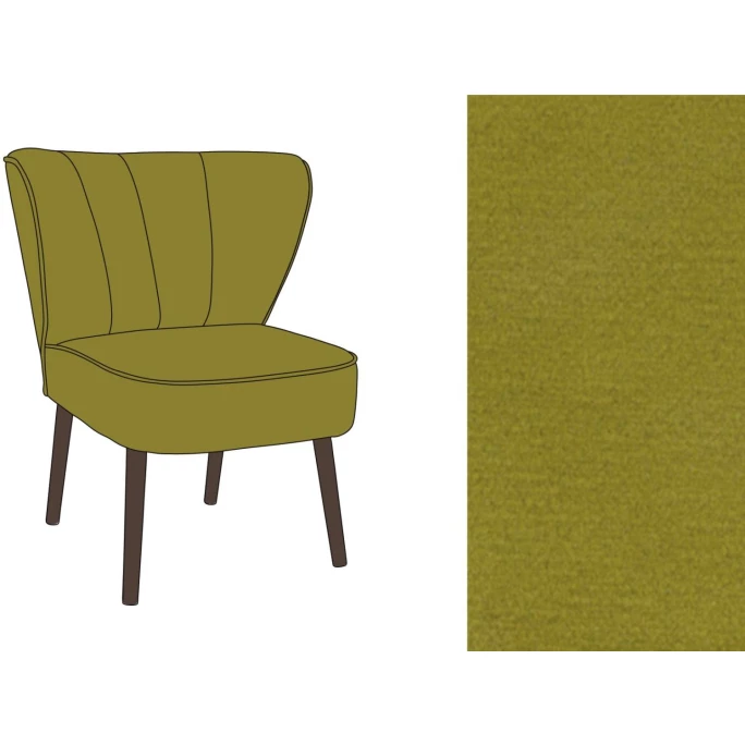 Fink Living BRADY Velvet Polsterstuhl - B 67 Cm - H 76 Cm - T 67 Cm - Senf – Bild 6