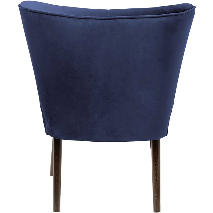 Fink Living BRADY Velvet Polsterstuhl - B 67 Cm - H 76 Cm - T 67 Cm - Dunkelblau – Bild 3