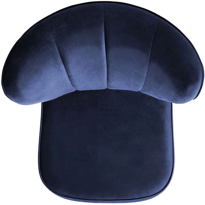 Fink Living BRADY Velvet Polsterstuhl - B 67 Cm - H 76 Cm - T 67 Cm - Dunkelblau – Bild 4