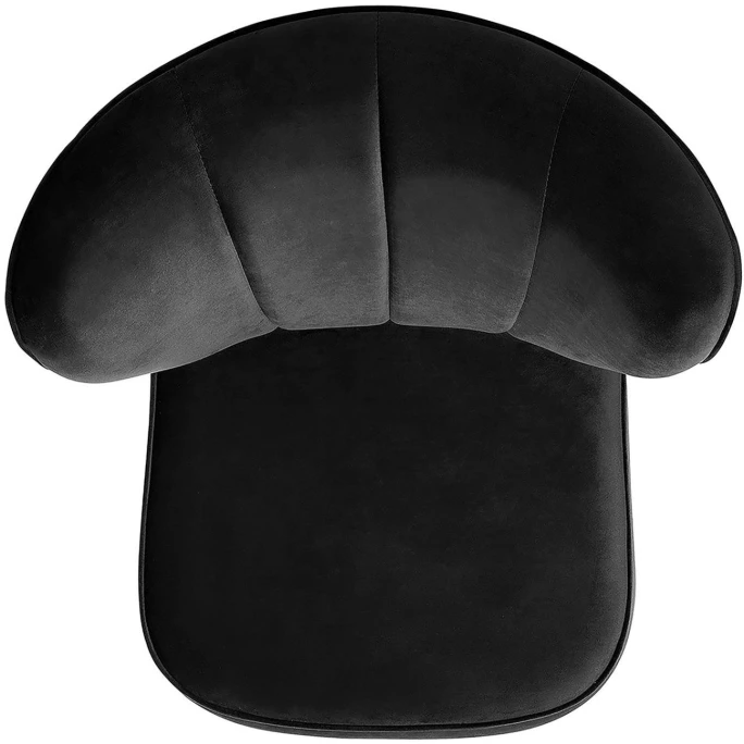 Fink Living BRADY Velvet Polsterstuhl - B 67 Cm - H 76 Cm - T 67 Cm - Schwarz – Bild 4