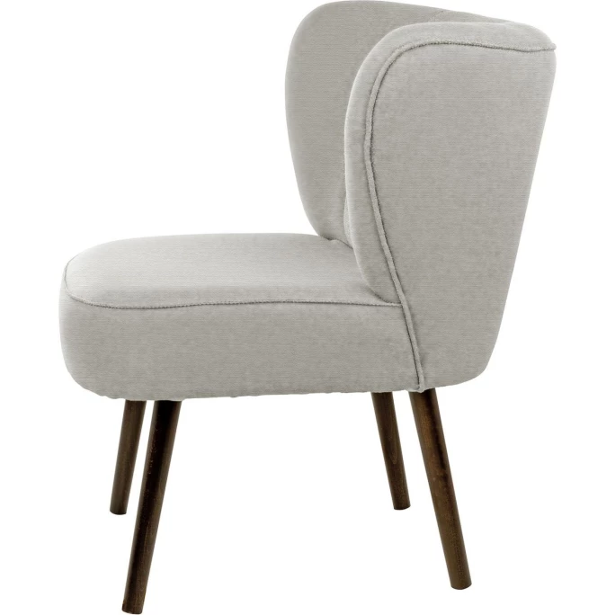 Fink Living BRADY Polsterstuhl In Leinenoptik - B 67 Cm - H 76 Cm - T 67 Cm - Creme – Bild 2