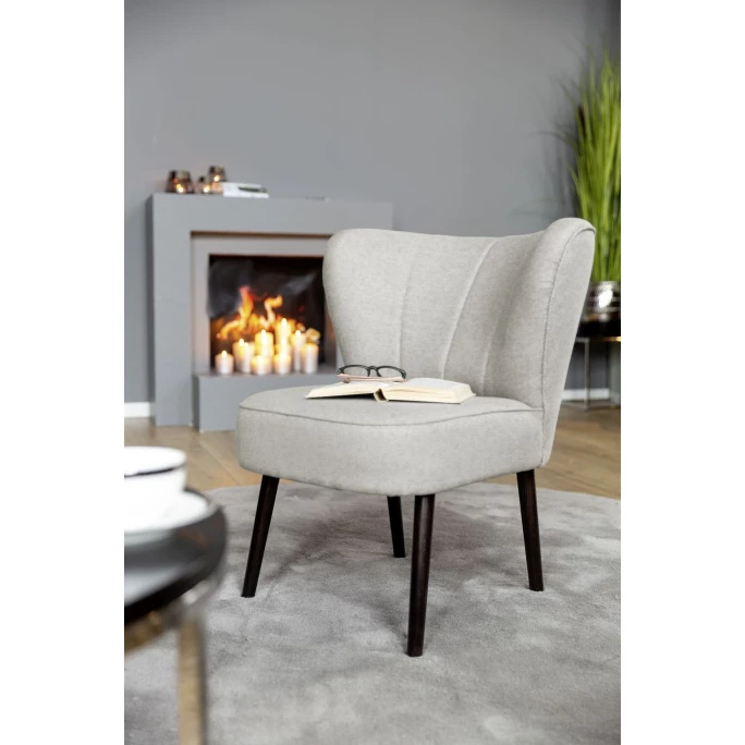 Fink Living BRADY Polsterstuhl In Leinenoptik - B 67 Cm - H 76 Cm - T 67 Cm - Creme – Bild 7