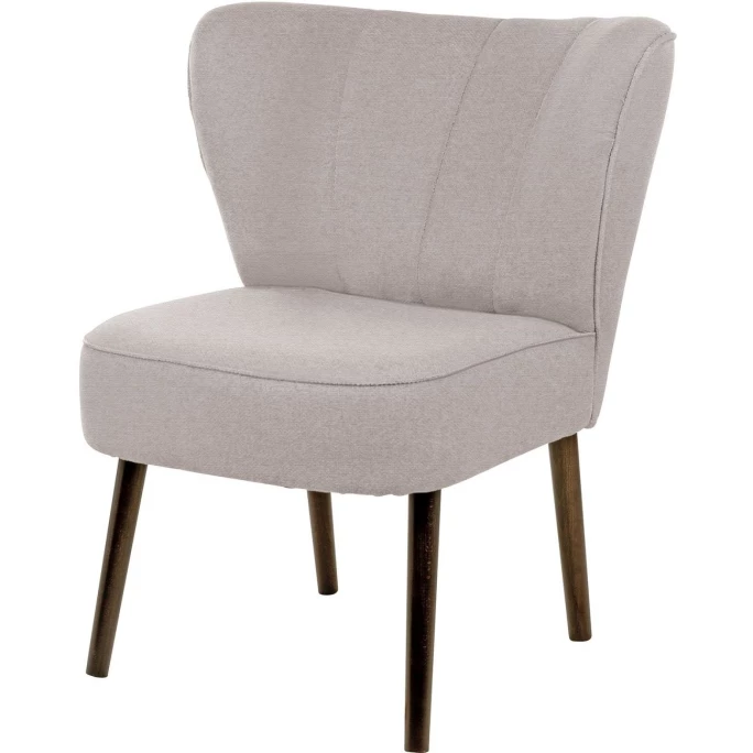 Fink Living BRADY Polsterstuhl In Leinenoptik - B 67 Cm - H 76 Cm - T 67 Cm - Rose