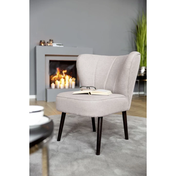 Fink Living BRADY Polsterstuhl In Leinenoptik - B 67 Cm - H 76 Cm - T 67 Cm - Rose – Bild 7