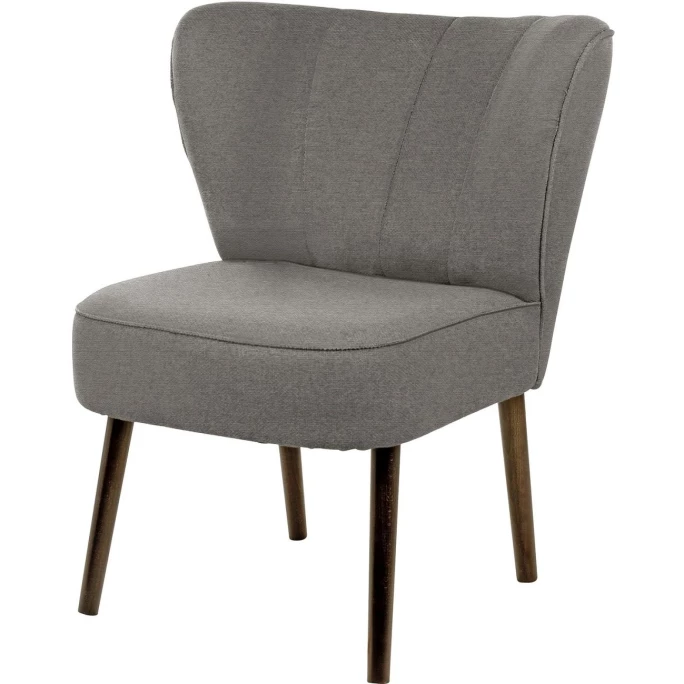 Fink Living BRADY Polsterstuhl In Leinenoptik - B 67 Cm - H 76 Cm - T 67 Cm - Stone