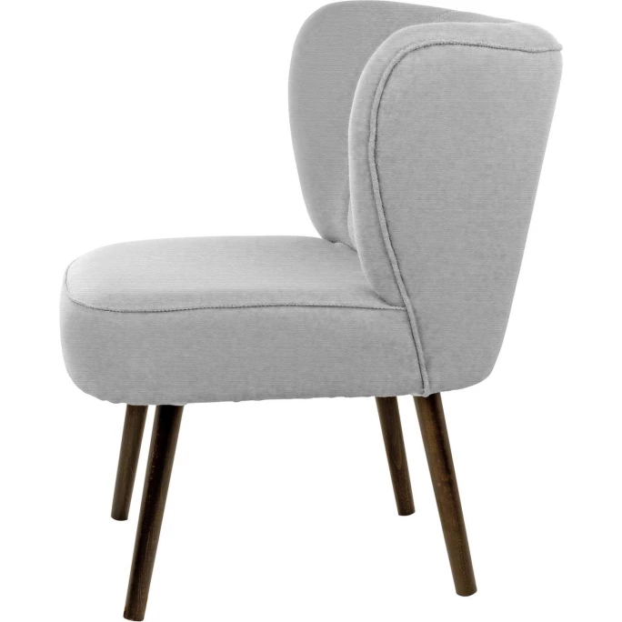 Fink Living BRADY Polsterstuhl In Leinenoptik - B 67 Cm - H 76 Cm - T 67 Cm - Hellgrau – Bild 2