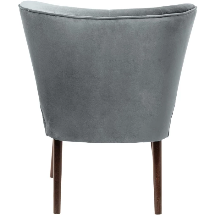 Fink Living BRADY Magic Velvet Polsterstuhl - B 67 Cm - H 76 Cm - T 67 Cm - Dunkelgrau – Bild 3