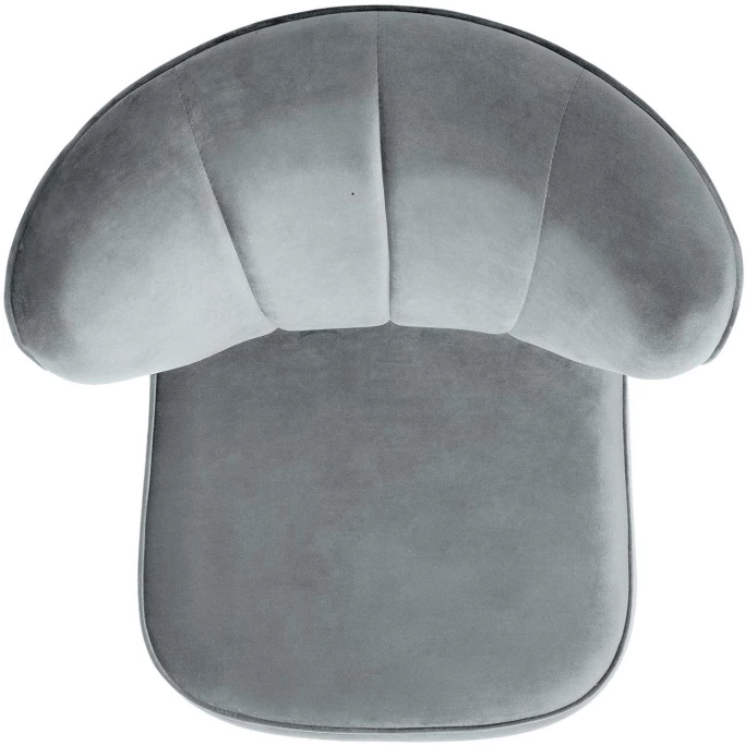 Fink Living BRADY Magic Velvet Polsterstuhl - B 67 Cm - H 76 Cm - T 67 Cm - Dunkelgrau – Bild 4