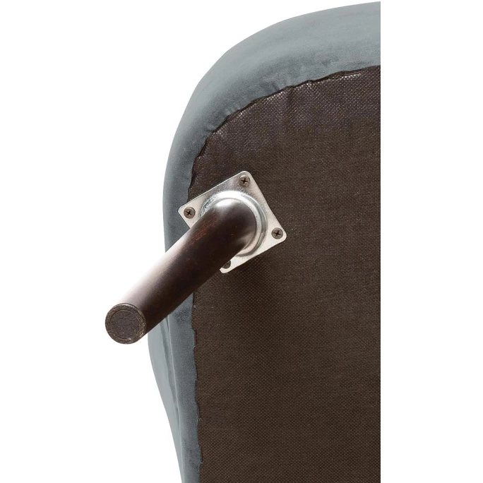 Fink Living BRADY Magic Velvet Polsterstuhl - B 67 Cm - H 76 Cm - T 67 Cm - Dunkelgrau – Bild 5