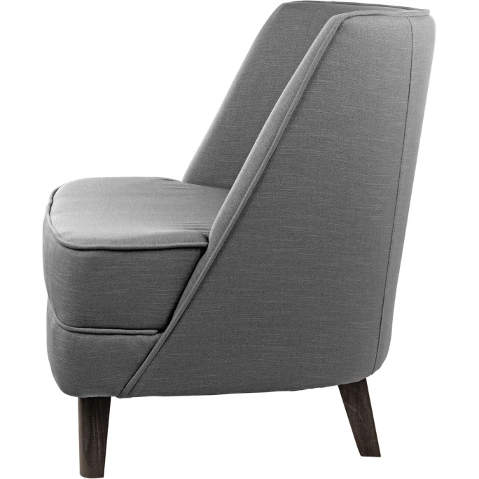 Fink Living DAVE Sessel In Leinenoptik - B 67 Cm - H 81 Cm - T 63 Cm - Mittelgrau – Bild 2