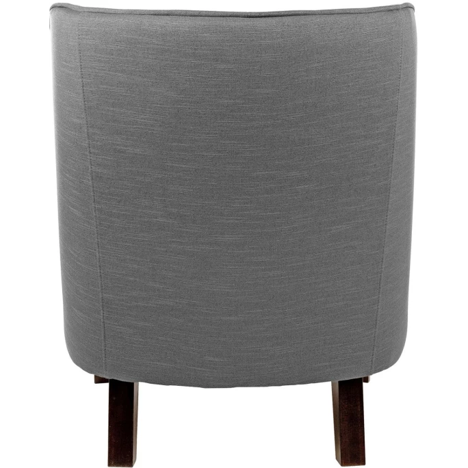 Fink Living DAVE Sessel In Leinenoptik - B 67 Cm - H 81 Cm - T 63 Cm - Mittelgrau – Bild 3