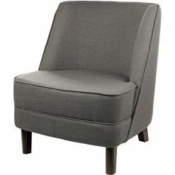 Fink Living DAVE Sessel In Leinenoptik - B 67 Cm - H 81 Cm - T 63 Cm - Stone