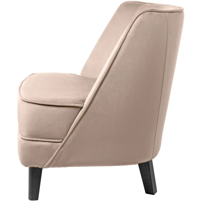 Fink Living DAVE Magic Velvet Sessel - B 67 Cm - H 81 Cm - T 63 Cm - Creme – Bild 2