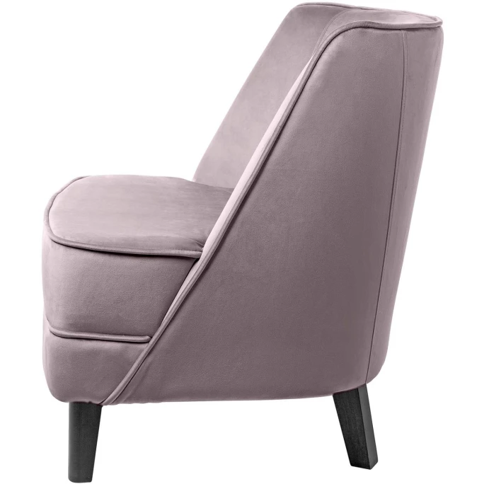 Fink Living DAVE Magic Velvet Sessel - B 67 Cm - H 81 Cm - T 63 Cm - Rose – Bild 2