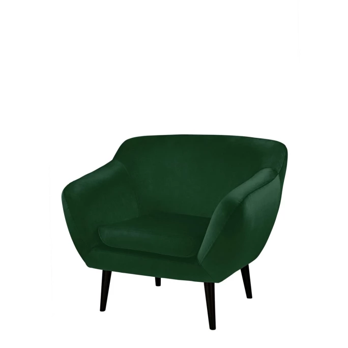 Fink Living AUDRY Velvet Sessel - B 97 Cm - H 83 Cm - T 81 Cm - Grün