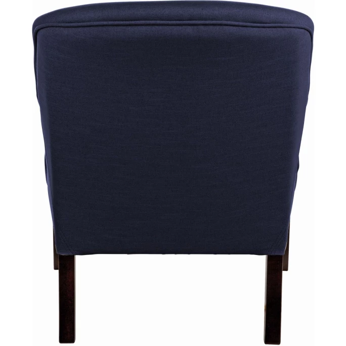 Fink Living COLIN Sessel In Leinenoptik - B 73 Cm - H 83 Cm - T 94 Cm - Blau – Bild 4