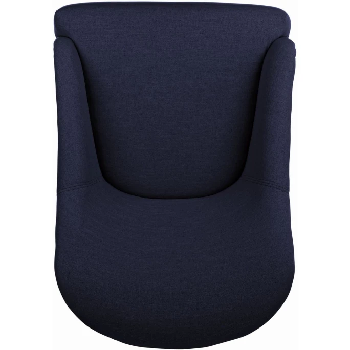 Fink Living COLIN Sessel In Leinenoptik - B 73 Cm - H 83 Cm - T 94 Cm - Blau – Bild 5