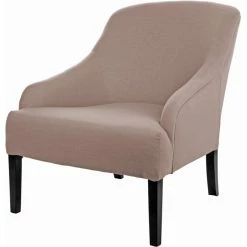 Fink Living COLIN Sessel In Leinenoptik - B 73 Cm - H 83 Cm - T 94 Cm - Rose