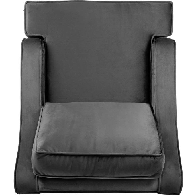 Fink Living STUART Velvet Sessel - B 84 Cm - H 94 Cm - T 100 Cm - Grau – Bild 4