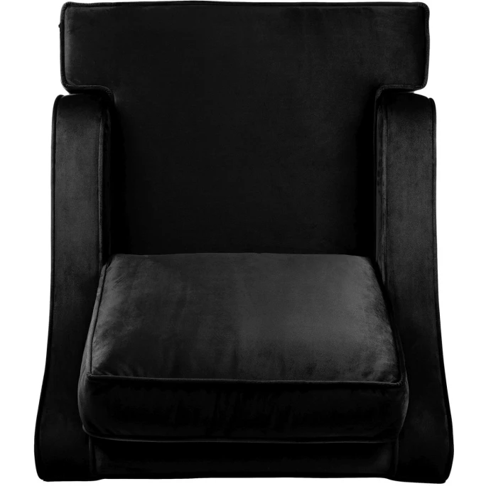 Fink Living STUART Velvet Sessel - B 84 Cm - H 94 Cm - T 100 Cm - Schwarz – Bild 4